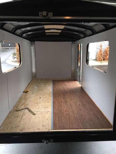 does inside of a box trailer have metal|interior paneling for enclosed trailer.